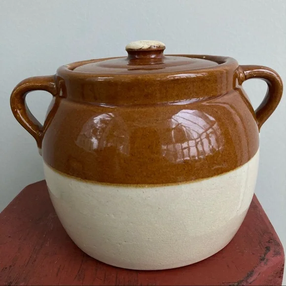 Vintage Bean Cooking Crock