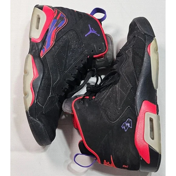 Air Jordan 6 Retro Black Red Purple Basketball Shoes Men's‎ 7.5 US DZ4475 006