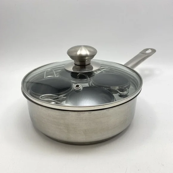 RESTO 4 Cup Egg Poacher Multi Use Stainless Steel 7