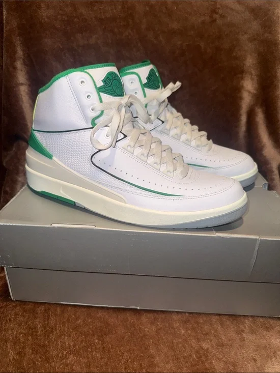 Air Jordan Retro 2 White Green