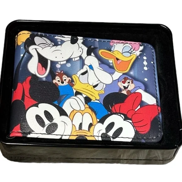 NIB Buckle-Down Men's Bi-fold Wallet - Disney Big 8 - 100 Anniversary NWT