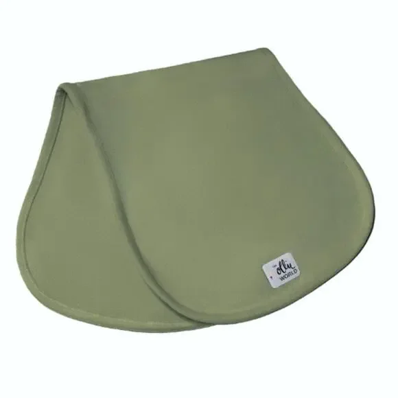 The Ollie World Baby Olive Green Burp Cloth