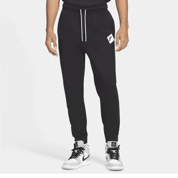 Jordan Mens Jumpman Classics Fleece Pants Size XL Black Jogger Patch