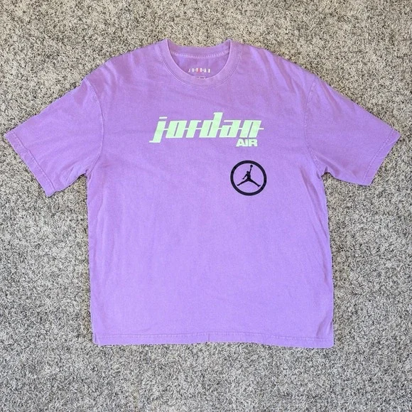 Jordan 23 Race Team Shirt Mens Medium Purple Nascar Pit Crew Air Jumpman