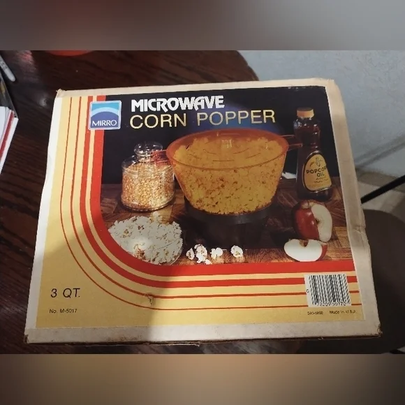 NOS Vintage MIRRO ‎ Microwave Corn Popcorn Popper 3 Qt