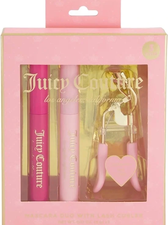 Juicy Couture Mascara Duo & Lash Curler Gift Set (Black Volume & Lucious Lash)