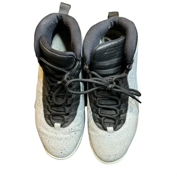 Air Jordan 10 Retro Cement Shoes Mens Size 12 Basketball 310805-062 Nike‎