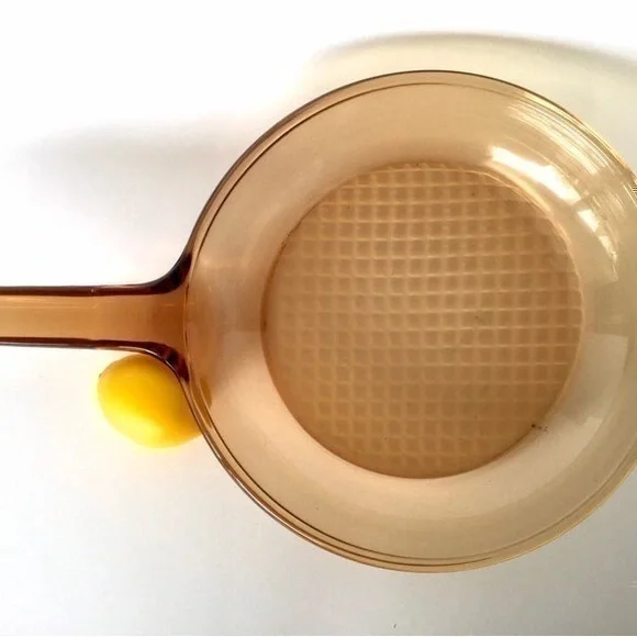 Corning Visions Amber 7” Skillet with Waffle Bottom France