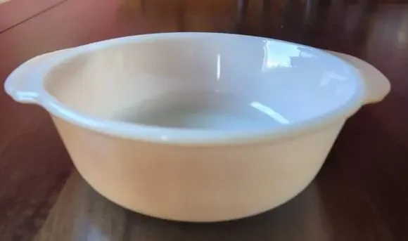 VTG Anchor Hocking Fire King #446 Peach Luster Ovenware 1 Quart Baking Dish USA