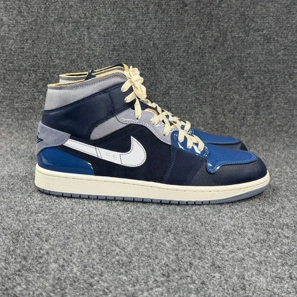 Jordan 1 Mid SE Craft Shoes Men's 11.5 Obsidian French Blue Ashen Slate White