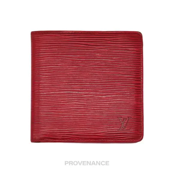 🔴 Louis Vuitton Marco Wallet - Red Epi Leather