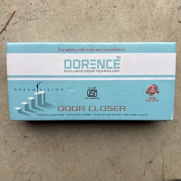 Dorence DI 100S Heavy Duty Automatic Door Closer, Silver - New Sealed Box