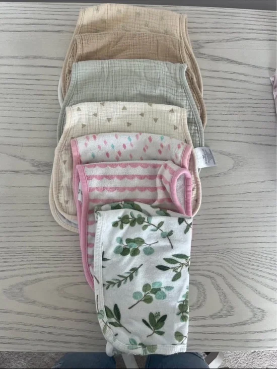 Multi-Pattern Baby Burp Cloths