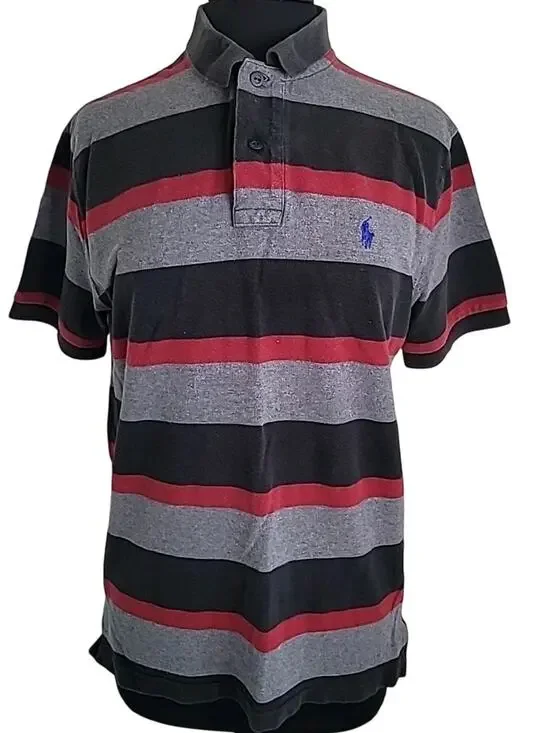 Polo Ralph Lauren Striped Polo M Preppy Americana