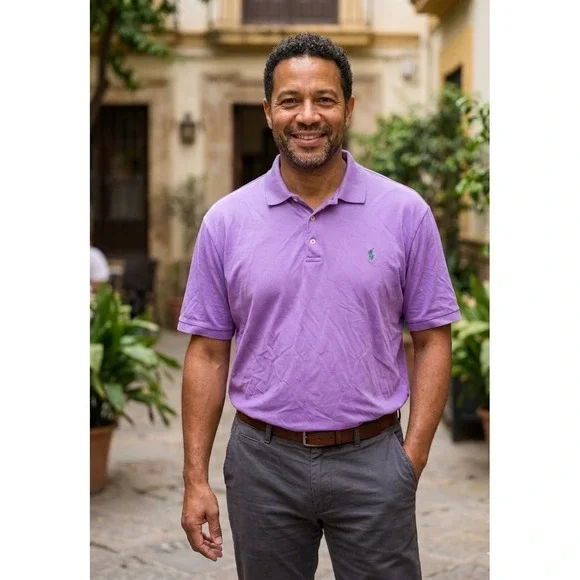 Polo Ralph Lauren Mens XXL Purple Pima Soft Touch Short Sleeve Polo Shirt Pony