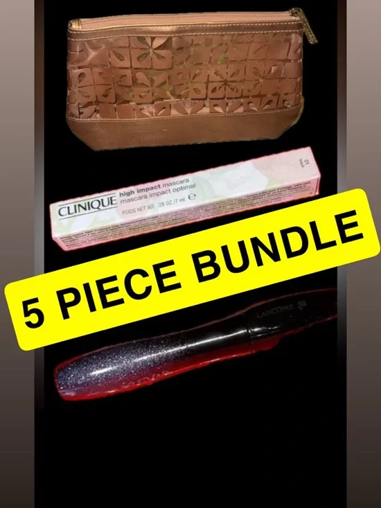 Great DILL❤️BUNDLE: Clinique Mascara and 3 Makeup Bags/Lancôme Mascara~5PC LOT