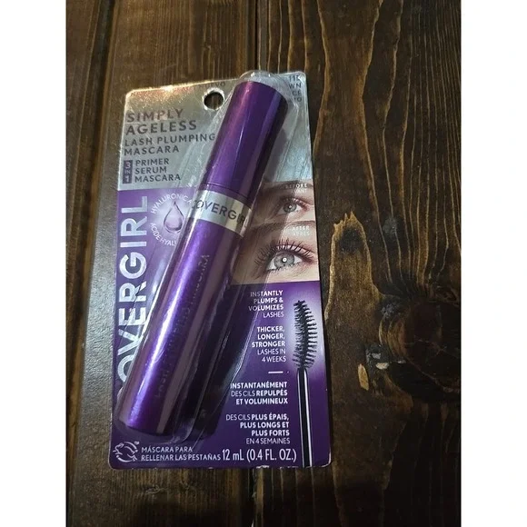 CoverGirl Simply Ageless Lash Plumping Mascara #115 Dark Brown 0.4 Fl‎ Oz