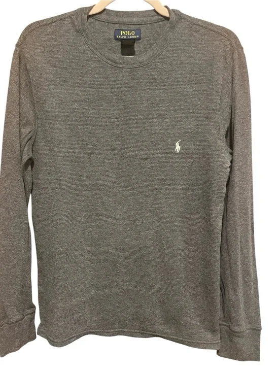 Polo by Ralph Lauren Heather Gray Long Sleeve Crewneck