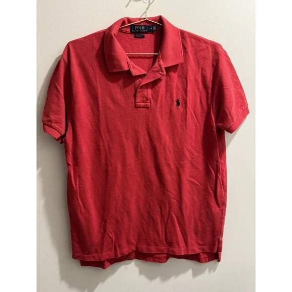 Polo Ralph Lauren Red Polo Men's Size Large