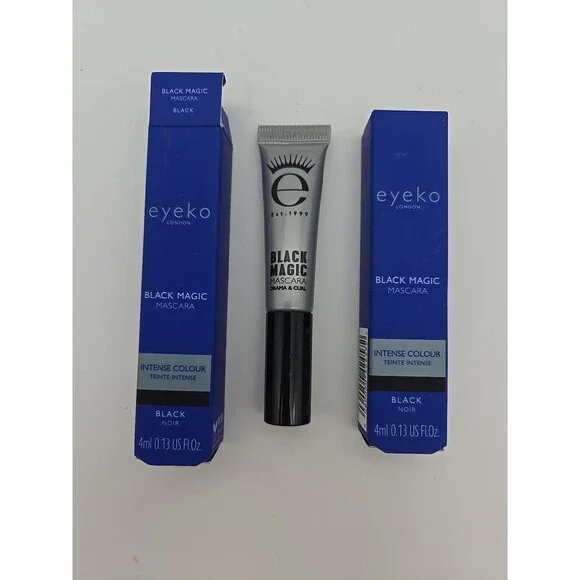 Eyeko Black Magic Mascara Travel 4ml‎ Black Intense Color Set of 2 New