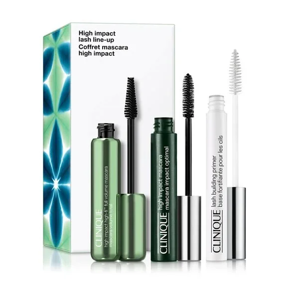 CLINIQUE High Impact Lash Line Up Mascara Set NIB