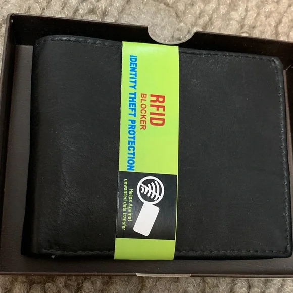 Black RFID Blocking Wallet