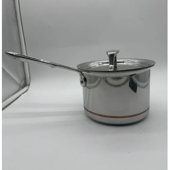 All-Clad Copper Core 2 Qt Saucier Saucepan with Lid 5-Ply Stainless Steel USA