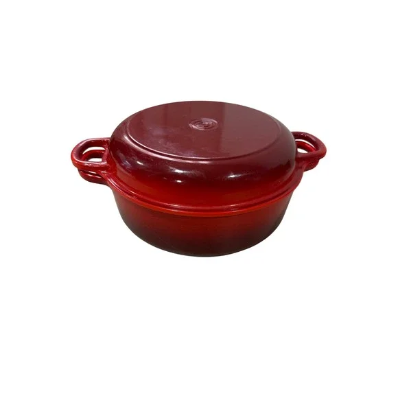Le Creuset Signature Cast Iron Shallow Casserole with Reversible Baking Lid 26cm