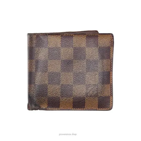 🔴 Louis Vuitton Marco Wallet - Damier Ebene