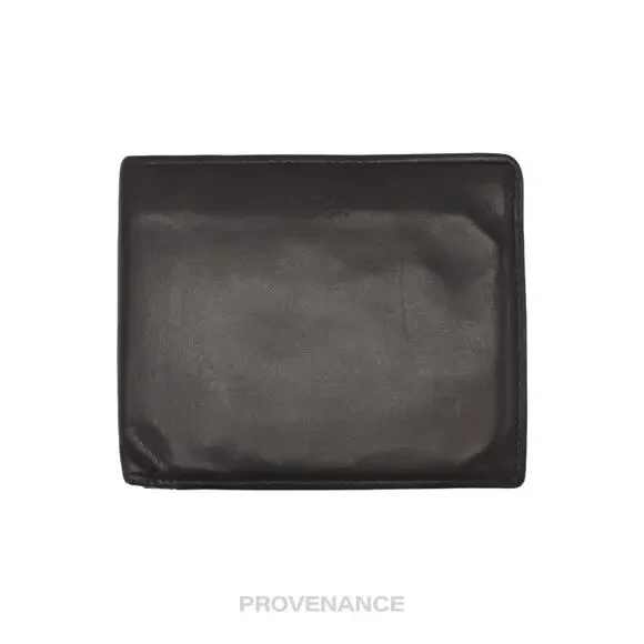 🔴 Saint Laurent Paris SLP Bifold Wallet - Black Leather