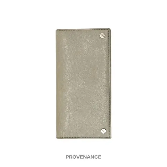 🔴 Balenciaga Screw Stud Long Wallet - Chalk