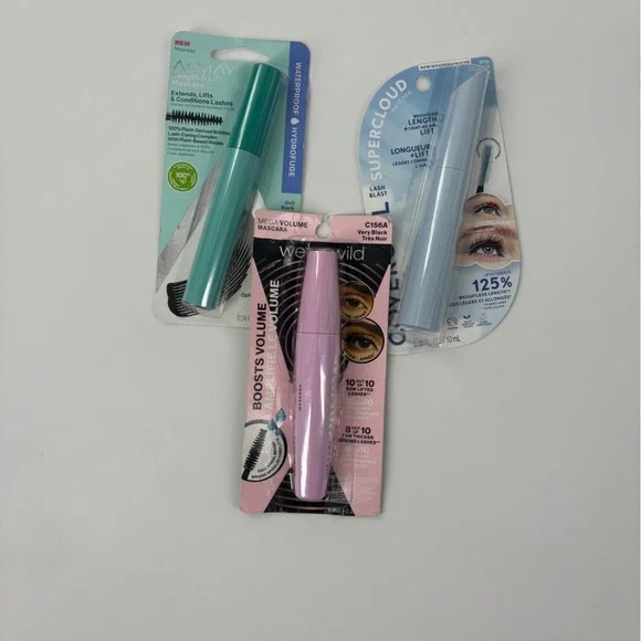 Lot of 3 -Almay, Wet n Wild, Covergirl Mascara Set