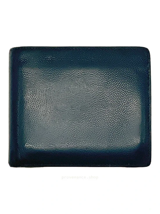 🔴 Saint Laurent Paris SLP Bifold Wallet - Navy
