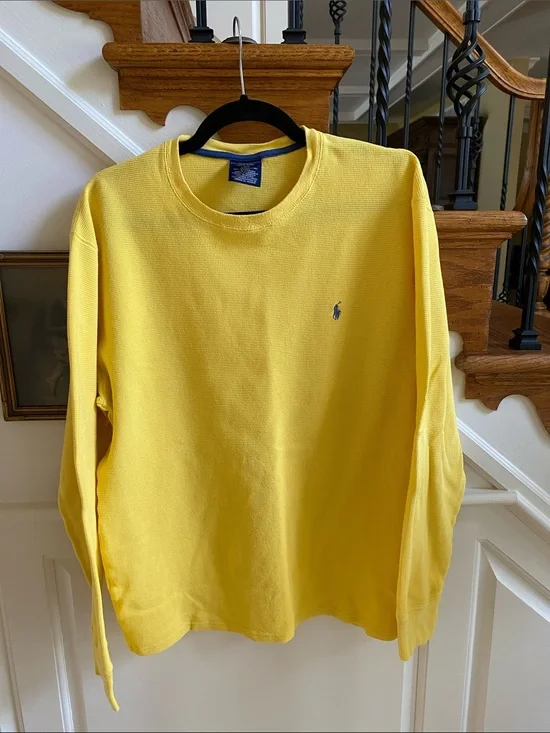 POLO RALPH LAUREN Cotton Thermal Long Sleeve Shirt