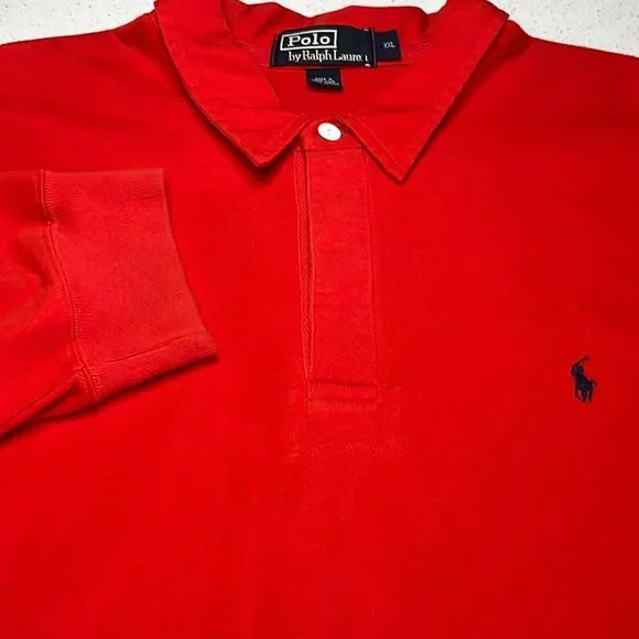 Vintage Polo Ralph Lauren Long Sleeve Performance Polo Mens XXL