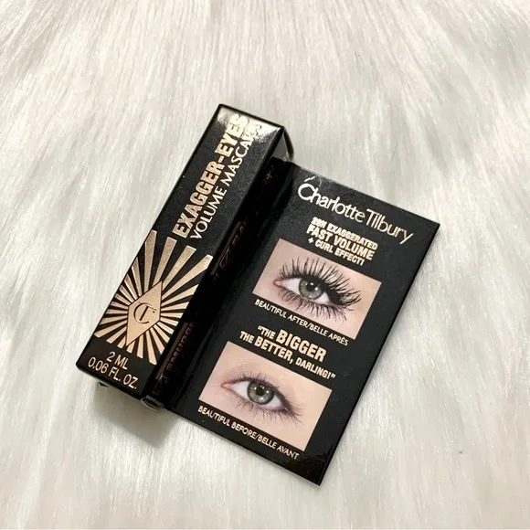4/$30 Sale Charlotte Tilbury✨Exagger-Eyes Volumizing Curling Mascara Sample NWOB