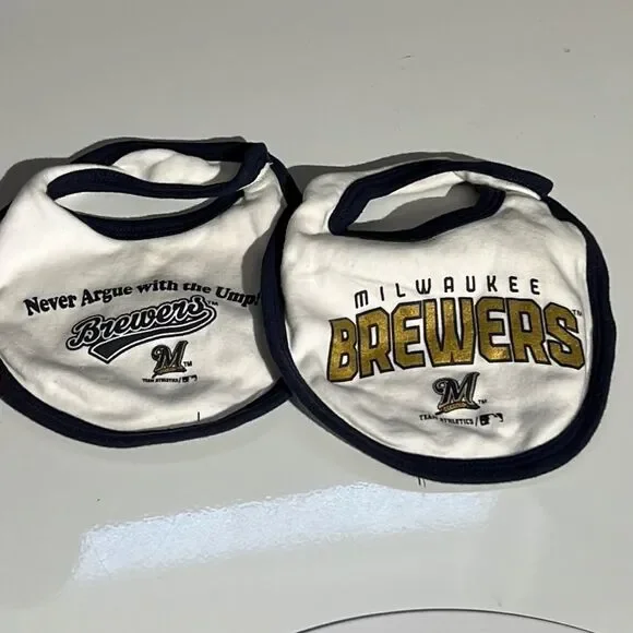 Milwaukee Brewers MLB Newborn Baby Bibs