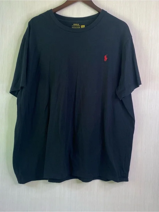 Polo by Ralph Lauren Big & Tall Black Short Sleeve Crew T-Shirt Red Pony 2XB