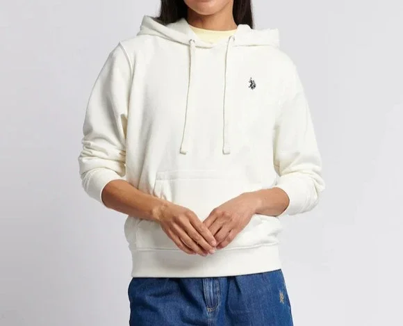 Polo Ralph Lauren Hoodie Sweatshirt cotton Y2K S/P White A004122