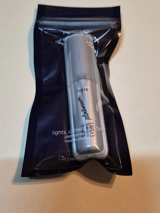 Tarte Lights, Camera, Lashes Platinum Mascara: Black, 2ml (Travel Size), New