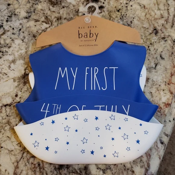 Rae Dunn 4th of July Bibs