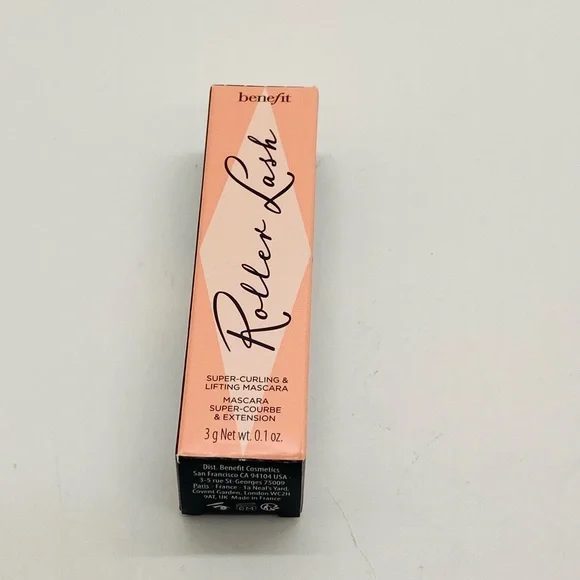NWT Benefit Cosmetics Roller Lash Curling & Lifting Mascara Mini Size 0.10 oz