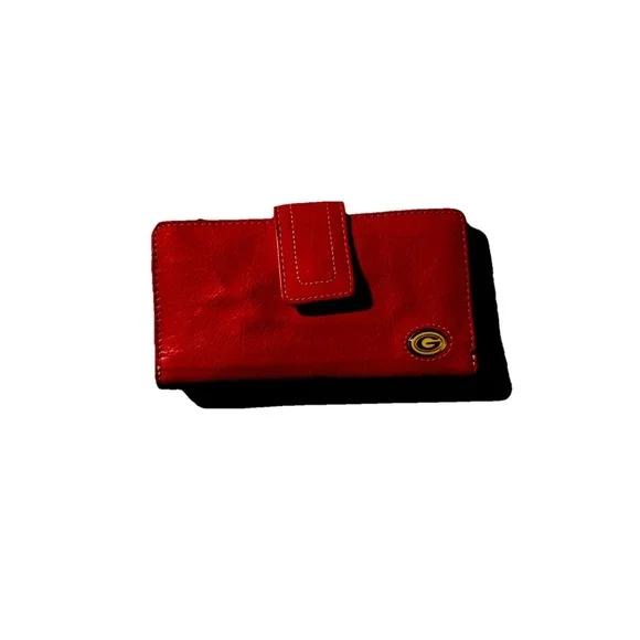University Of Georgia Red Leather Wallet
