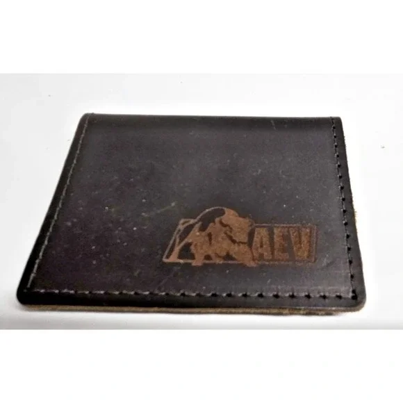 RUSTICO VOYAGER ‎ bifold thick leather small wallet dark brown