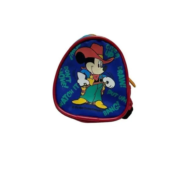 Mickey Mouse Cowboy MINI Backpack Disney Vintage