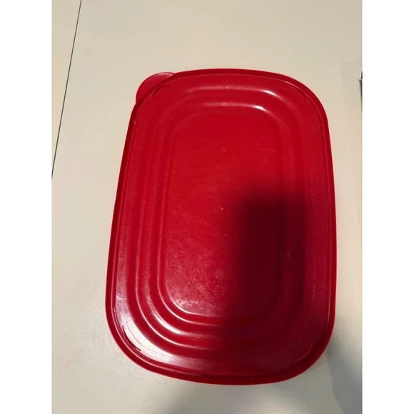 Rubbermaid TakeAlongs Replacement Lid Red Rectangular Plastic Storage 9.5x6.5