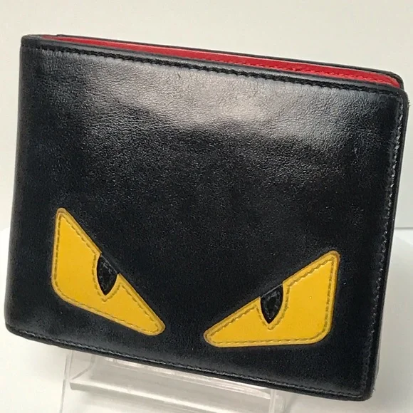 FENDI Monster Leather Bifold Wallet 😍♥️