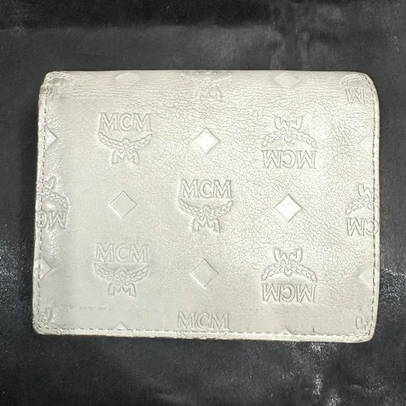 MCM Grey Bifold wallet with coin purse VISETOS ORIGINAL FLAP WALLET EUC​​