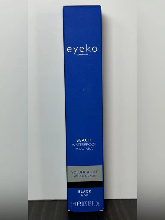 Eyeko London Beach Waterproof Mascara (Black Noir) NIB 8 ml / 0.27 fl oz