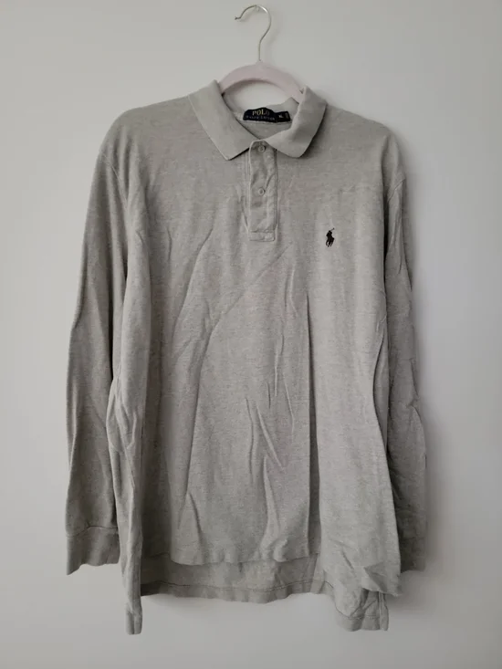 Polo Ralph Lauren Long Sleeve Shirt Light Brown Pony Mens Size XL EUC